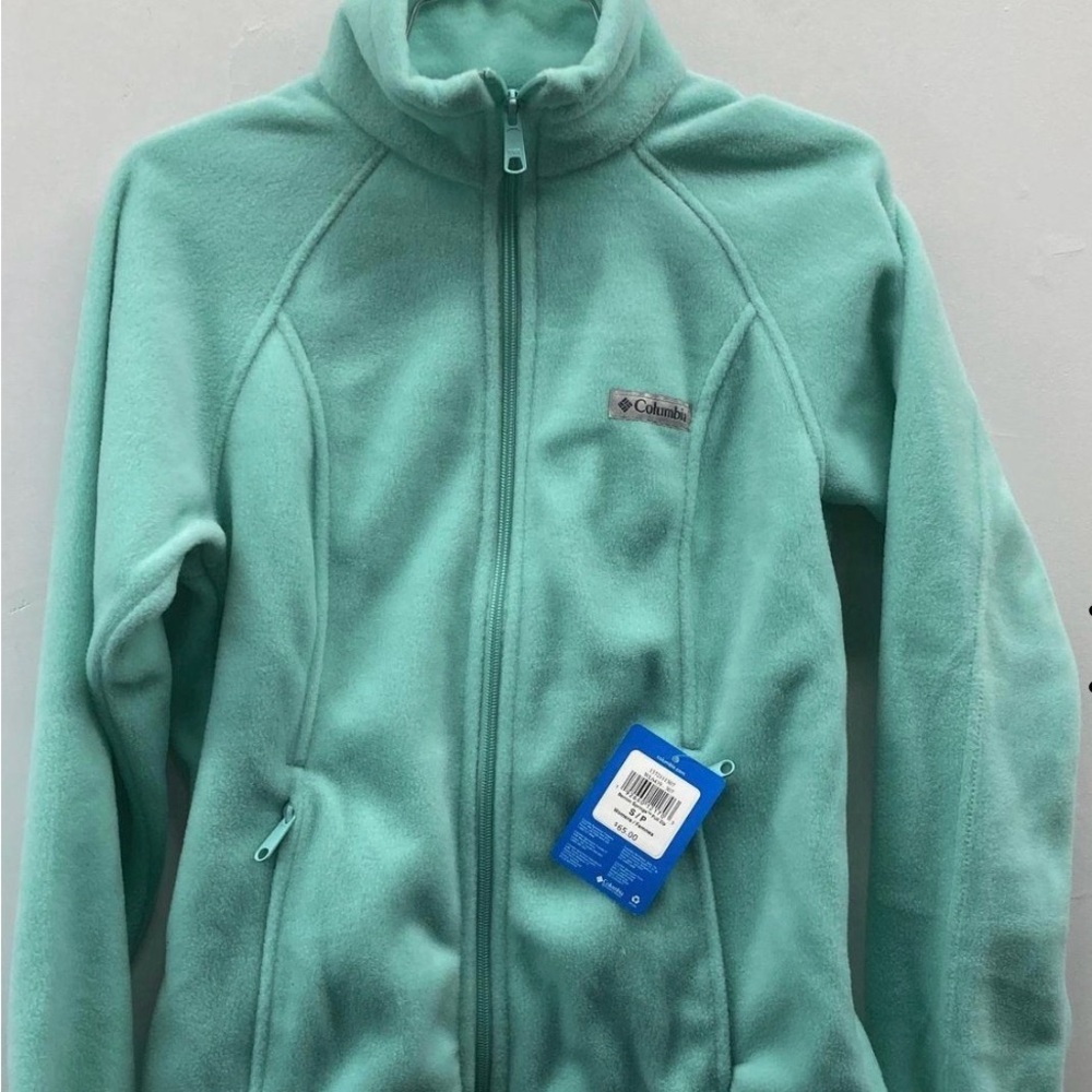 Columbia Women’s Mint Green Fleece Jacket -NWT-Size Small